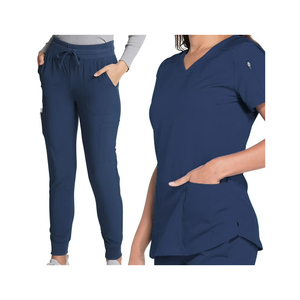 Cheap Price Medical <b>Scrub</b> <b>Set</b> Wholesale Custom Made High Quality Knitted Breathable Comfortable Lightweight Unisex for Hospital - Product Image 6