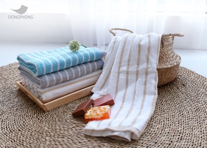 Serviettes en coton doux au toucher-Doux pour la peau, idéales pour les voyages à la plage en famille réalisés au Vietnam DP3.1 - Product Image 2