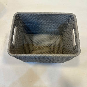 Doanket DKT108 2Luxury Rectangular Natural <b>Rattan</b> <b>Storage</b> <b>Basket</b> with Eco-Friendly PP String Multifunctional Multi-Purpose - Product Image 3