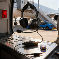Casque d'aviation Raytalk PH-600A, casque pour pilote, prise unique, Bluetooth, antibruit