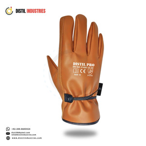 Guantes de Trabajo de Alta Resistencia para Construcción, de Piel de Oveja de Primera Calidad, con Muñequera Elástica, Antideslizantes y Resistentes a Impactos - Product Image 4