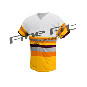 ชุดเครื่องแบบเบสบอลของผู้ชายชุดเสื้อกางเกงผ้าโพลีเอสเตอร์ระบายอากาศชุดทีมที่มีสีตามสั่งสำหรับทัวร์นาเมนต์ - Product Image 3