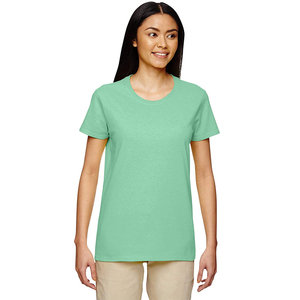 T-shirts personnalisés pour femmes T-shirts décontractés à col rond de couleur unie et à manches courtes pour femmes Fabricant d'usine - Product Image 1