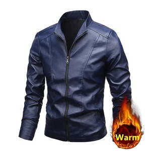 Logo personnalisé veste en cuir à manches longues pour hommes automne hiver vêtements de tous les jours activités de plein air et voyages - Product Image 6