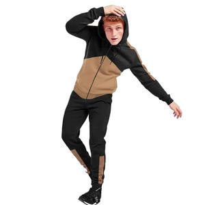 Logo personnalisé Survêtements pour hommes Sweat à capuche et jogger 2 pièces de meilleure qualité Ensemble de survêtements unis pour hommes Offre Spéciale - Product Image 1