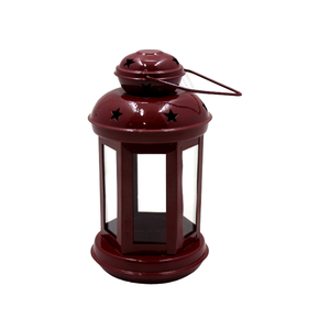 Nouvel arrivage Lanterne ronde décorative argentée en fer/verre pour la décoration de la maison et du jardin - Product Image 4