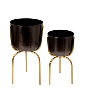 Décor luxueux Jardinières de maison modernes ou jardinières de jardin Design hautement décoratif Artisanat en métal haut de gamme - Product Image 5