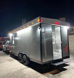 Camión de comida totalmente equipado con catering de 12 pies, carrito de comida para perritos calientes, remolque de comida personalizado con equipos completos de cocina para restaurante - Product Image 1