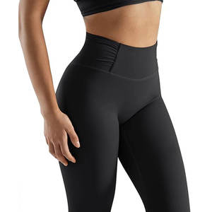 Leggings respirants personnalisés pour femmes avec tissu extensible OEM pour vêtements de sport de fitness et marque d'équipe avec techniques de strass - Product Image 3