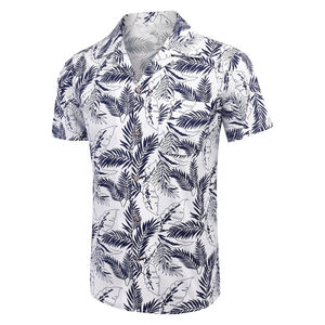 Men's Regular Fit Short Sleeve Stand <b>Collar</b> <b>T</b>-<b>Shirts</b> Casual Lightweight Printed 100% Polyester Anti-Pilling Quick Dry - Product Image 3