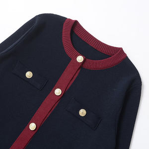 Suéter de Invierno para Mujer 2025, Nuevo Diseño de Moda, Jersey de Manga Larga con Logotipo Frontal, 100% Algodón - Product Image 6