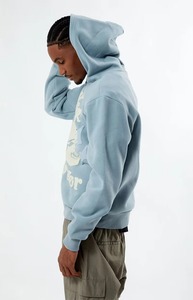 Sudadera con Capucha Personalizada con Logotipo Básico para Hombre, Estilo Lavado Ácido, Mezcla de Algodón, Manga Larga, para Invierno - Product Image 2