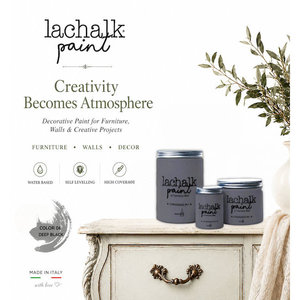 06 DEEP BLACK 500 ml LaChalk the evolution of <b>chalk</b> paint Where <b>chalk</b> meets resin: Hybrid <b>Chalk</b> Resin Paint made in Italy - Product Image 1