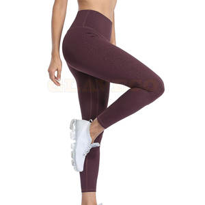 Leggings de yoga pour femmes à taille élastique de haute qualité, sans couture, légers, à séchage rapide, respirants, grande taille, couleur unie pour adultes - Product Image 3