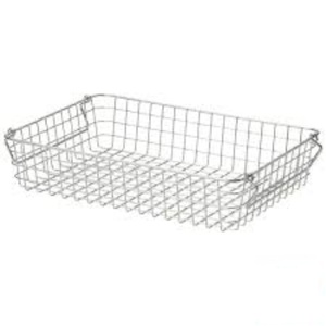 Best Selling Vintage Style Distressed Grey Metal Wire Fruit <b>Basket</b> With Handle Kitchen Countertop Storage Organizer Best Price - Product Image 5
