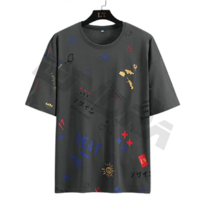 Camiseta en blanco barata de alta calidad para hombre, camiseta Dtg de algodón personalizada, Camiseta con estampado de logotipo personalizado - Product Image 3