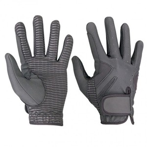 Guantes ecuestres de cuero Unisex de alta calidad, cómodos guantes para montar a caballo con empuñaduras, logotipo OEM, uso diario, equitación de invierno - Product Image 4