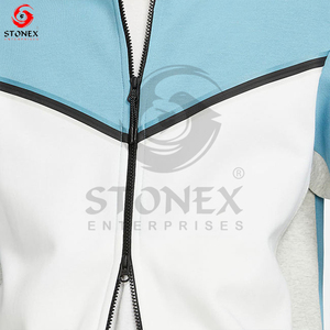 OEM Service High Quality Custom Cotton Fleece Zipper <b>Track</b> <b>Suits</b> Hoodie Trouser Street Style Lined Design Unisex Winter Knitted - Product Image 3