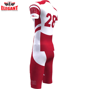 Conjuntos de uniformes de fútbol americano al mejor precio para hombre, cómodo, transpirable, elástico, manga corta, nuevo diseño, estampado de talla grande - Product Image 4