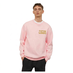 Sweat-shirt à col rond pour homme, coupe classique, 100% coton tricoté, imprimé ou brodé avec logo personnalisé, décontracté - Product Image 1