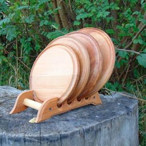 Planche à découper en bois de teck avec poignée en bois pour cuisine planche à découper moyenne cadeaux en bois - Product Image 1