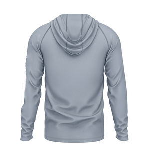 Sudadera con capucha de pesca con protección solar para hombres Camisas de manga larga Camisas de pesca atléticas Rash Guards - Product Image 6