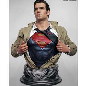 Personnalisé DC Super Man Taille Réelle Résine Buste Poitrine Statue Superhero Figure Sculpture pour La Décoration de La Maison - Product Image 1