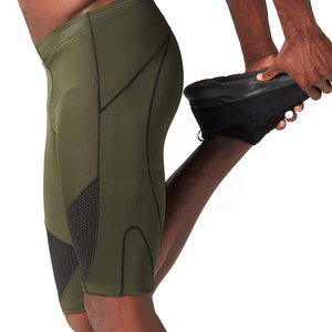 Men's High Quality Breathable Quick Dry <b>Compression</b> <b>Shorts</b> Pakistan Made Stylish Elastic Waist Closure Solid Pattern Private - Product Image 4