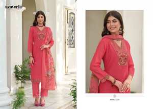 Collection de costumes indiens et pakistanais prêt-à-porter fantaisie en coton exclusif en gros pour vêtements de fête - Product Image 2