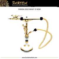 Chichas Farida 2025 – Nouveau Style, Design Unique, Vente Chaude, Qualité Supérieure, Vente en Gros, Chicha de Luxe en Laiton Laqué, Mini Chicha Égyptienne