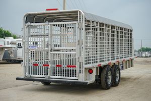 New Company Supply For First Class Live stock Farm 3 Axle Sheep Cattle Transporter Livestock Fence <b>Trailer</b> for Farm Live Stock - Product Image 3