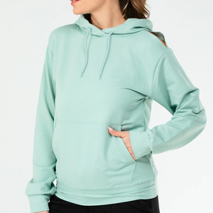 Sudaderas con capucha desgastadas al por mayor, cremallera corta personalizada, sudadera con capucha negra recortada de gran tamaño y pantalones de chándal, conjunto de pantalones cortos, fabricante de mujeres - Product Image 2