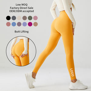 Mallas de cintura media para mujer, informales, transpirables, de talla grande, para gimnasio, Fitness, poliéster, Spandex, Yoga, ODM - Product Image 4