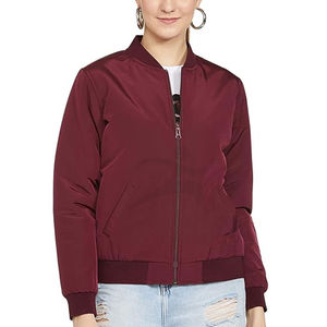 ¡Novedad de 2025! Chaqueta Bomber acolchada de diseño personalizado para mujer, forro de nailon transpirable de secado rápido, producto OEM de talla personalizada de Color - Product Image 1