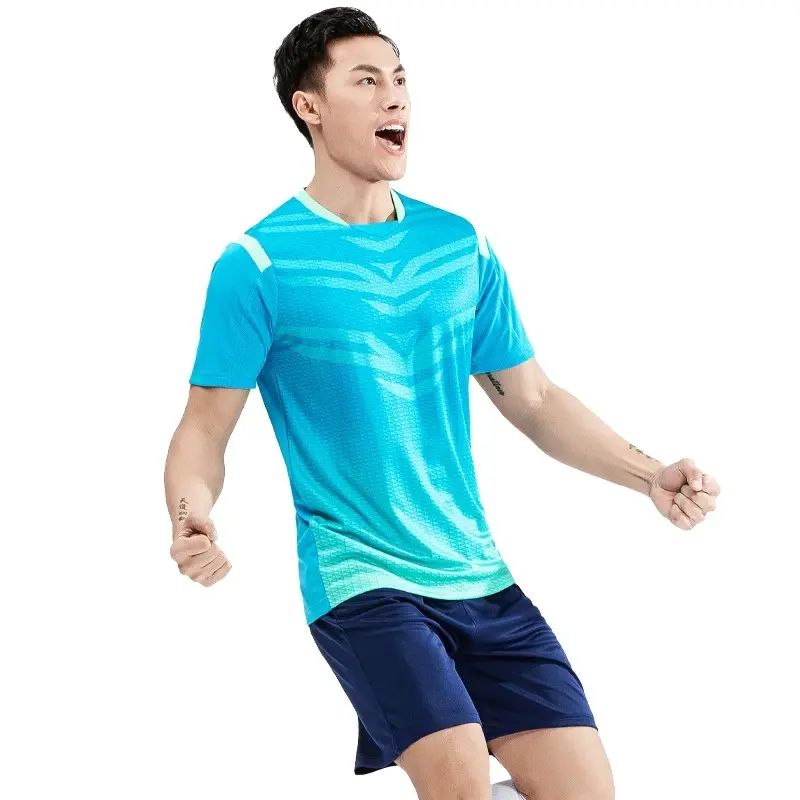 Maillots de football pour hommes personnalisés T-shirt de sport de football pour adultes + shorts uniformes combinaison à séchage rapide ensembles d'équipe de club d'entraînement de fitness