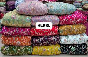 Tela Bordada Personalizada de Alta Calidad para Prendas y Manualidades, Tela de Tul Bordada de Lujo con Flores 3D, Algodón Premium - Product Image 5