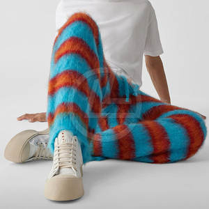 Pantalon de survêtement ultra doux en mohair pour hommes avec coupe décontractée et conception de vêtements de détente en peluche Pantalon de survêtement en mohair pour hommes de qualité supérieure - Product Image 6