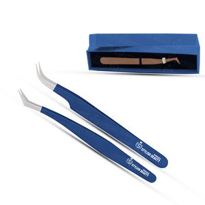 Ensemble de pinces à cils rose vif, pinces à cils volumineuses à prise lisse, pinces à cils de haute précision, outils à cils avec emballage - Product Image 4