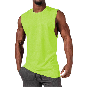 Wholesale Stringer Tank Top Bodybuilding 100% Cotton <b>Men</b> Tank Top Gym Fitness - Product Image 6