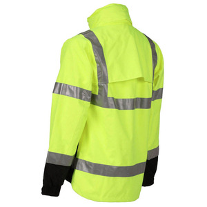 High Quality Unisex Reflective Safety <b>Work</b> <b>Jacket</b> Polyester/Cotton <b>Canvas</b> Formal Spring Custom Logo OEM - Product Image 3