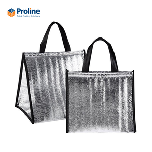 Sacs isothermes écologiques en PE résistants à l'eau, motif léopard, fermeture éclair, pliables, pour le stockage de nourriture chaude/froide, traiteur - Product Image 5
