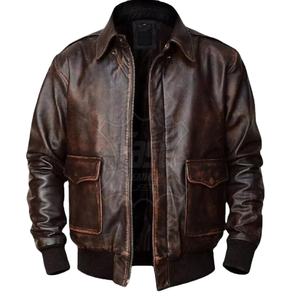 <b>Men</b> High Quality Custom Bomber <b>Leather</b> <b>Jacket</b> For <b>Men</b> 2025 Genuine <b>Leather</b> <b>Jackets</b> For Winter - Product Image 1