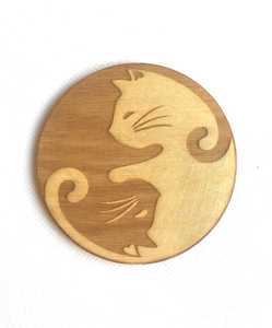 Juego de posavasos de madera redondos minimalistas naturales ecológicos Almohadillas de color de madera para Barra de hogar de estilo clásico para hoteles a precio económico - Product Image 4