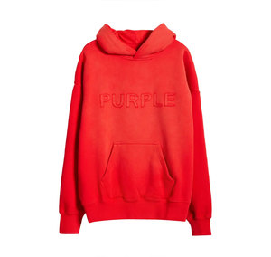 Street สวมเสื้อสวมหัวผู้ชาย Hoodie ธรรมดาสีทึบผู้ชาย Hoodie คุณภาพดีที่สุดผู้ชายกรดล้าง Hoodies - Product Image 2