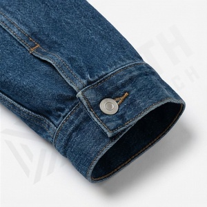 Chaqueta Vaquera de Moda para Hombre, Estilo Informal, Manga Larga, Solapa, Invierno, Estilo Urbano, Logotipo Frontal Personalizable - Product Image 6