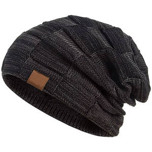 Bonnet pour homme – Prix de gros – Marque M&F – Bonnets d'hiver chauds de bonne qualité – Bonnets tricotés amples et épais - Product Image 5