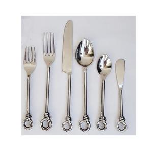 Ensemble de 6 couverts en acier inoxydable de première qualité, forme personnalisée, cuillère, fourchette, couteau, couverts pour fête - Product Image 1