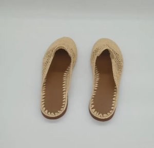 Mocasines de rafia marroquí hechos a mano para mujer, zapatos de boda, regalo artesanal, calzado de verano natural - Product Image 5
