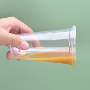 Factory Wholesale Custom Clear Plastic Cups Thicken Hard PP Milk Cold Drink Plastic Cup With Lid Straw - Product Image 3