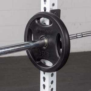 Titan Fitness Plaque de musculation noire simple de 35 lb, en fonte et avec revêtement en caoutchouc - Product Image 1